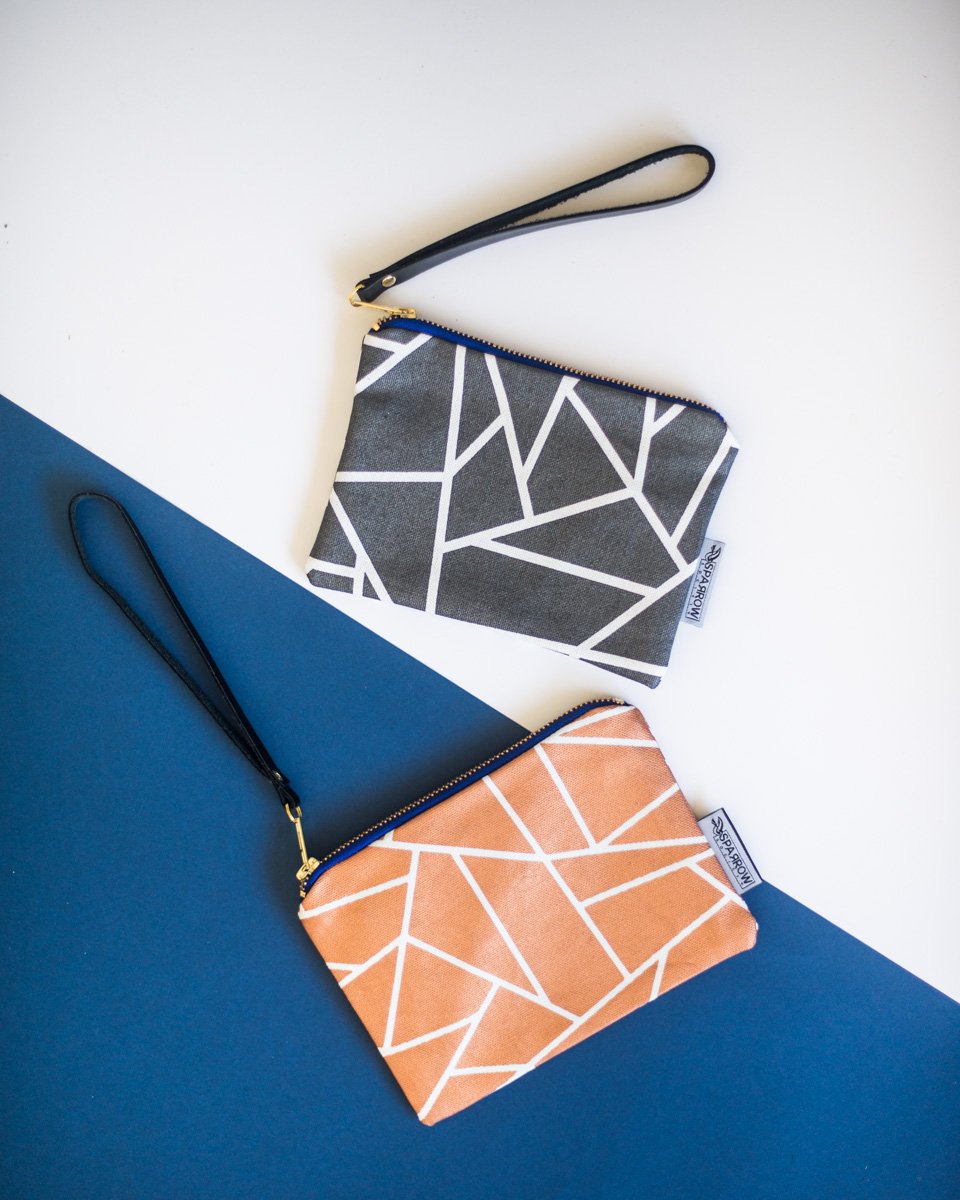Geo Zip Clutch (Mini)