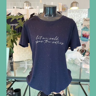 Let me walk upon the waters - Tshirt - Navy